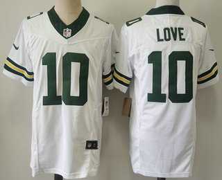 Men%27s Green Bay Packers #10 Jordan Love White 2023 FUSE Limited Stitched Jersey->nfl just don shorts->NFL Jersey